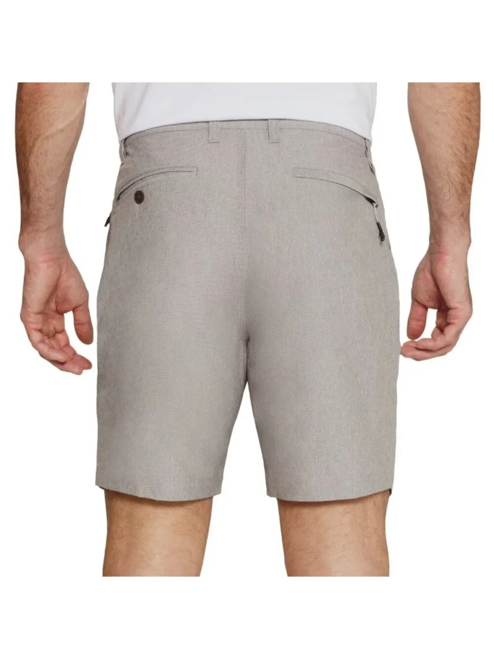 NWT Infinity Linearflex Men's 36 Gray Hybrid Stretch Shorts